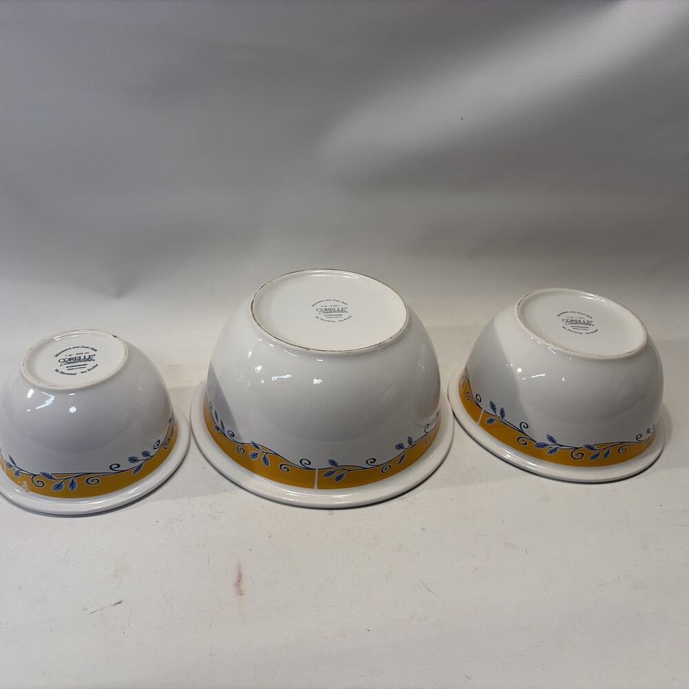 Corelle Coordinates Casa Flora Flowers 3 pc 1 2 3 Quart Qt Mixing Bowl Set - Picture 5 of 11